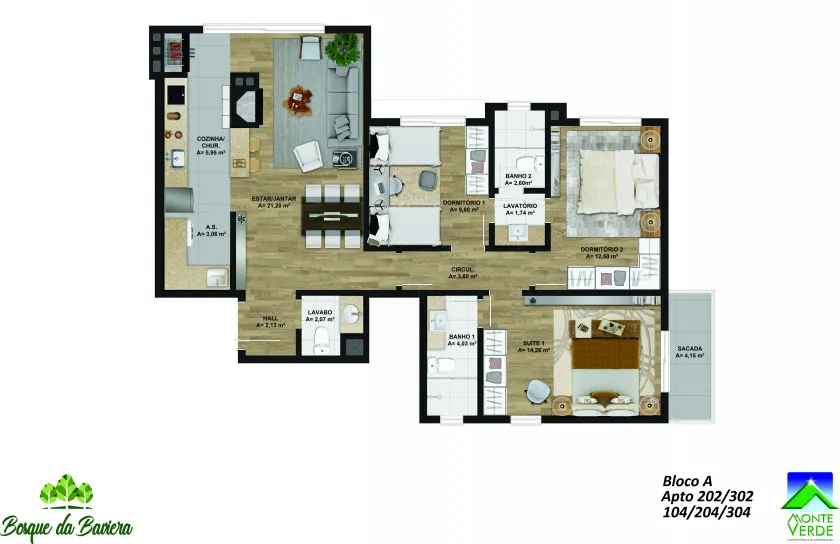 Apartamento para venda no bairro Bavaria em Gramado