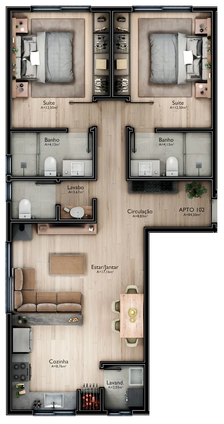 Apartamento para venda no bairro Mato Queimado em Gramado