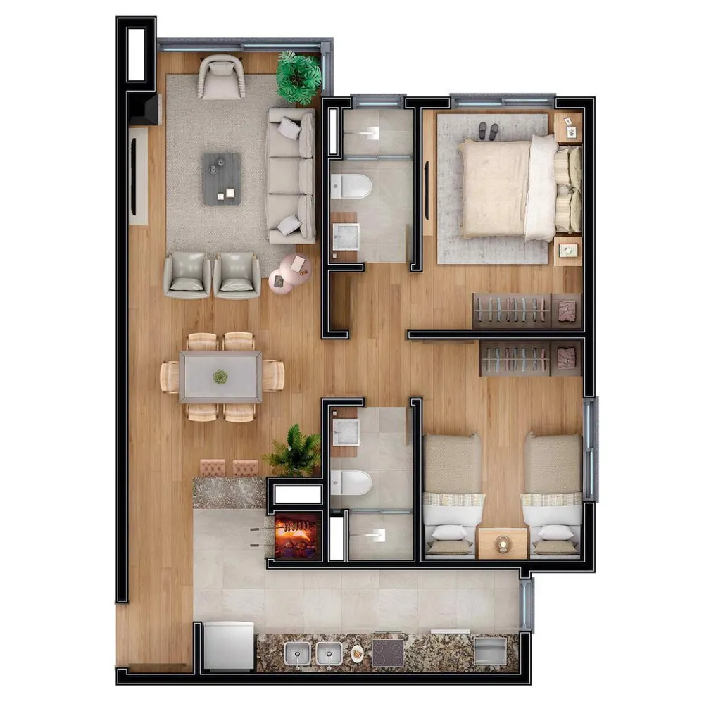 Apartamento para venda no bairro Carniel em Gramado