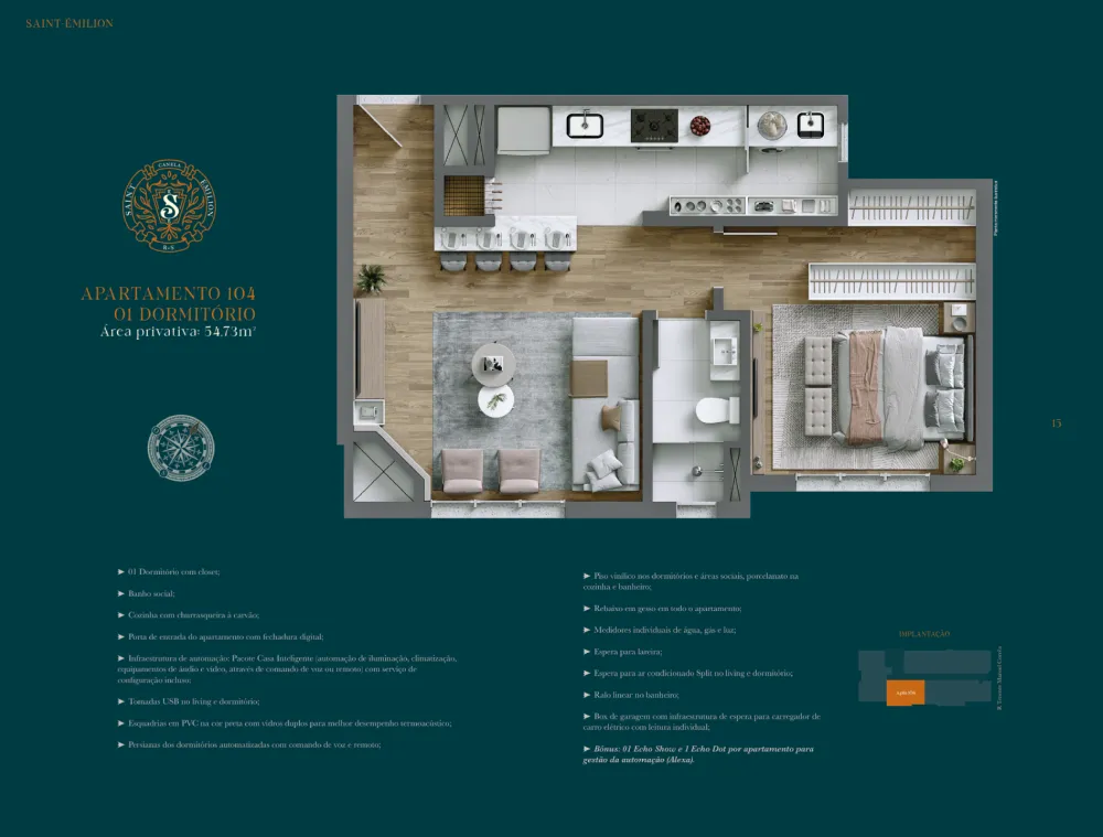 Apartamento para venda no bairro Centro  em Canela