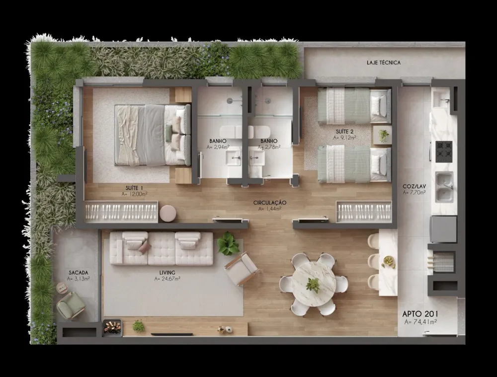 Apartamento para venda no bairro Centro  em Canela