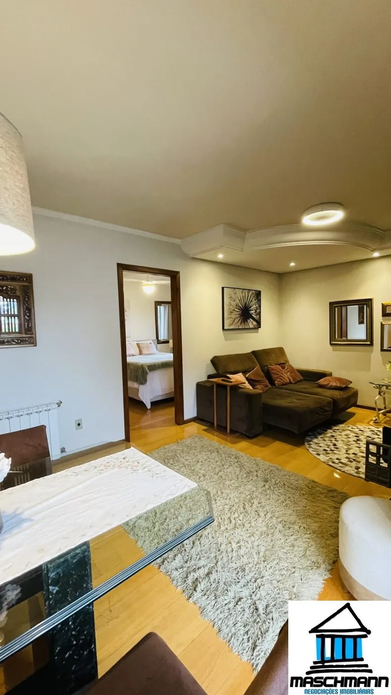 Apartamento mobiliado de 1 dormitórios, 1 vaga, no coração de Gramado