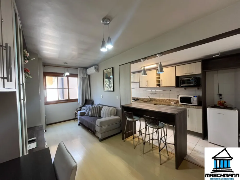 Apartamento para investir em Gramado: mobiliado, vaga coberta e retorno anual de R$ 71 mil