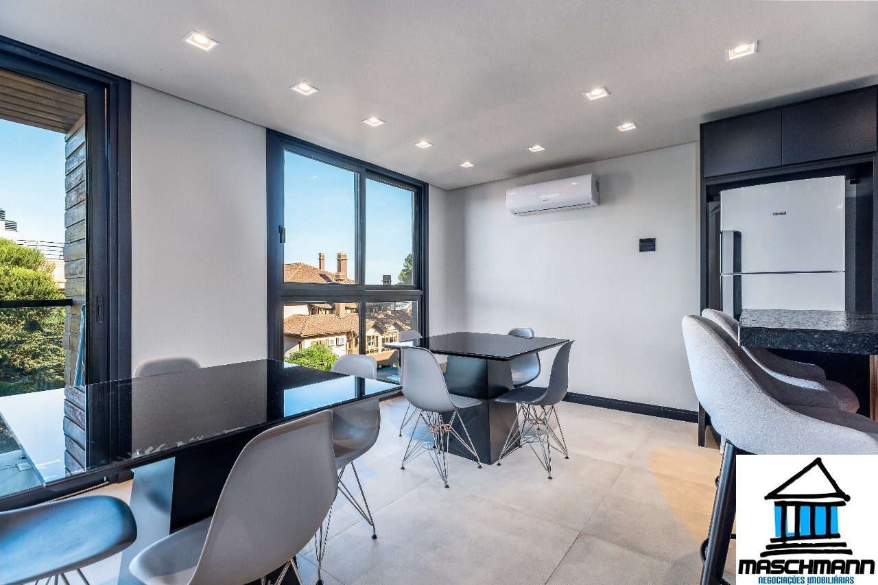 Apartamento 1 Dormitório mobiliado com terraço perfeito para locação em Canela