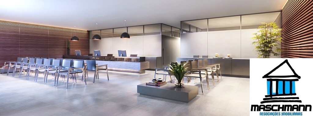 Sala exclusiva no Max Plaza, com 35 m² privativos, vaga de garagem e uma vista externa deslumbrante.