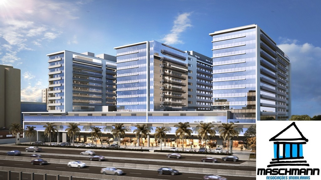 Sala exclusiva no Max Plaza, com 35 m² privativos, vaga de garagem e uma vista externa deslumbrante.