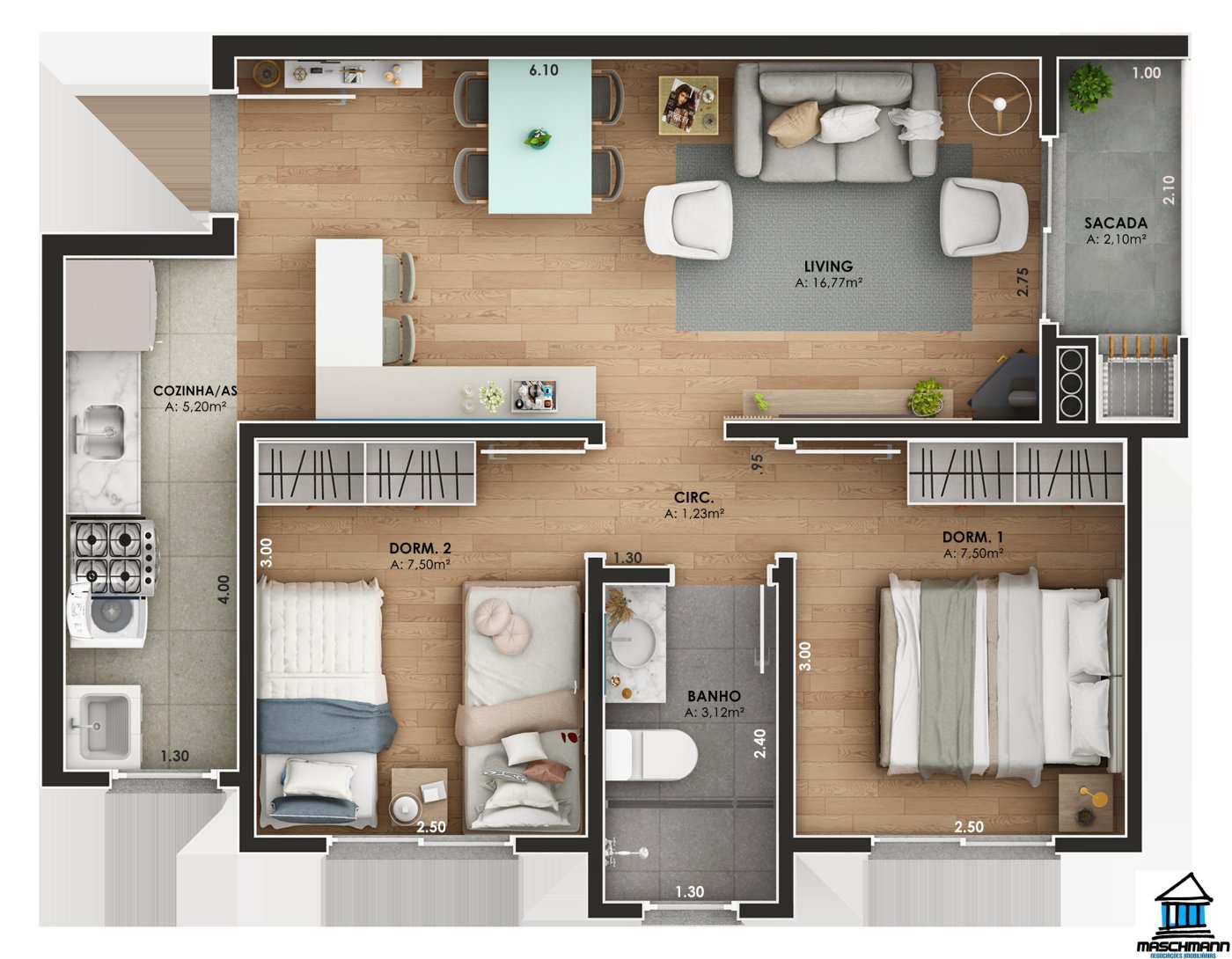Apartamento 2 dormitórios em Gramado – no Vale dos Pinheiros, a partir de R$ 399.900