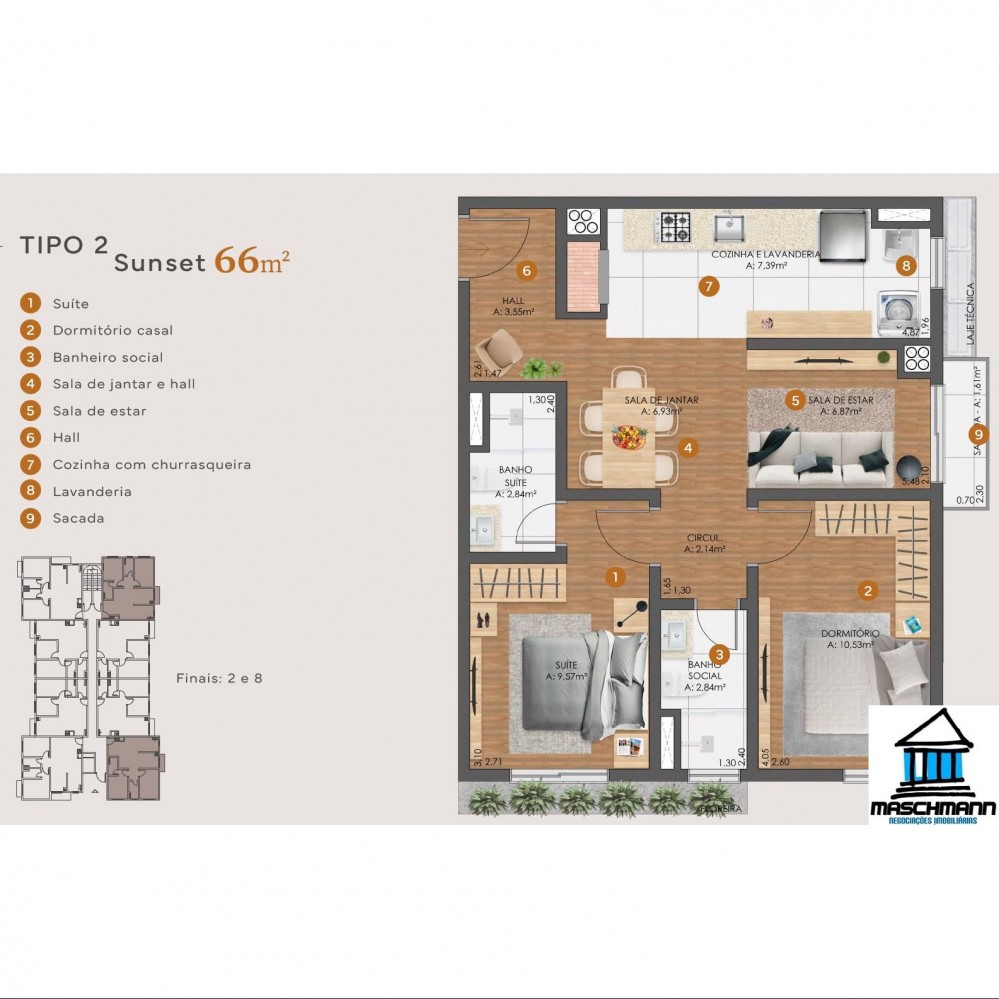 Apartamento de 2 dormirtórios com suíte em Gramado, indicado para investidores!