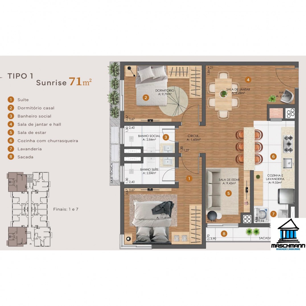 Apartamento de 2 dormirtórios com suíte em Gramado, indicado para investidores!